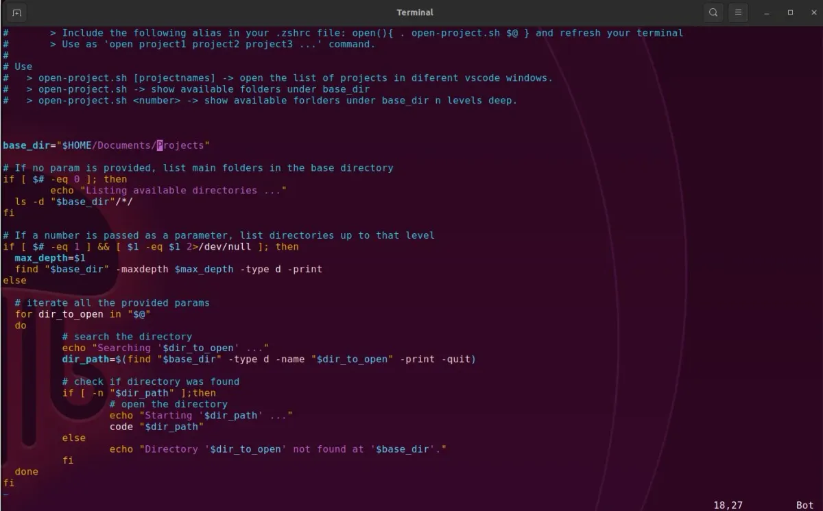 Bash Zsh Script caption