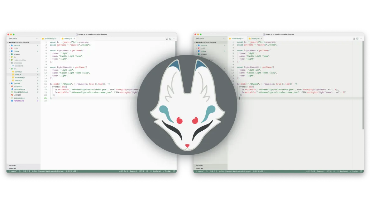 Kaolin theme caption